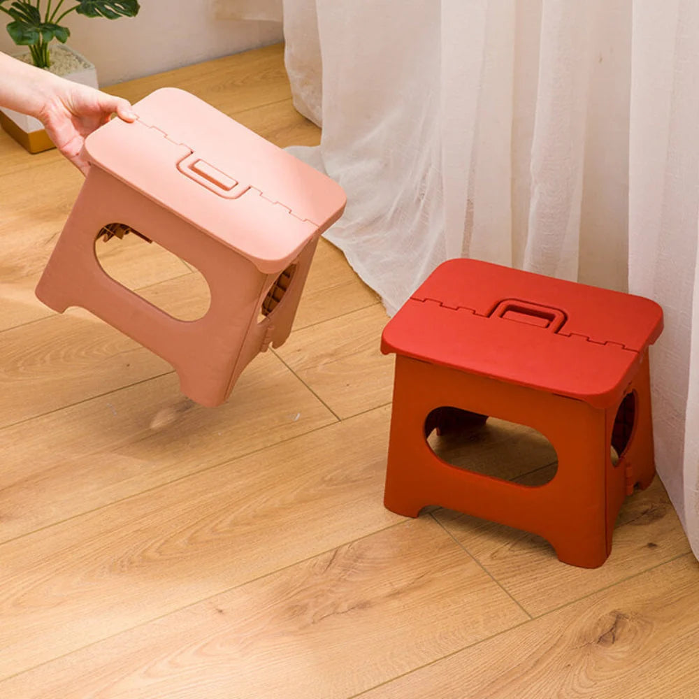 Step Stool Foldable Carry Handle & Anti-Slip Feet
