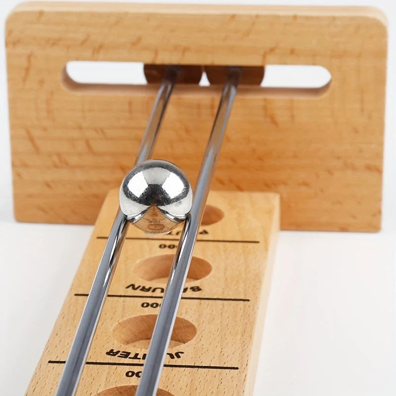 Stickball Game Wooden Space-Themed Portable