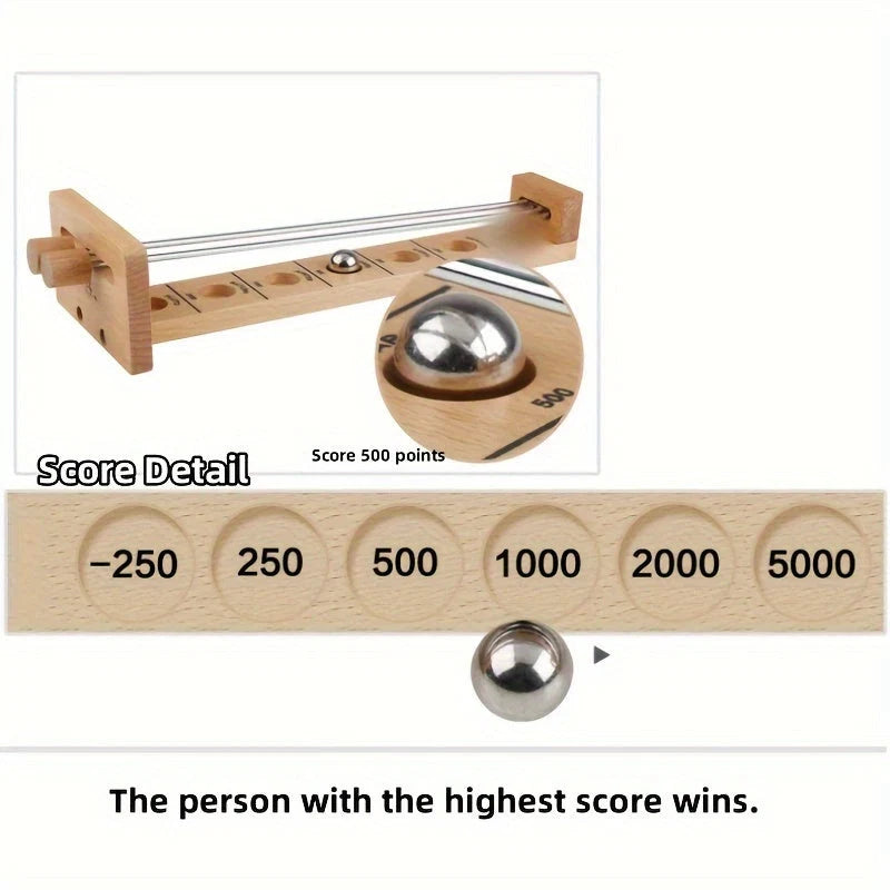Stickball Game Wooden Space-Themed Portable