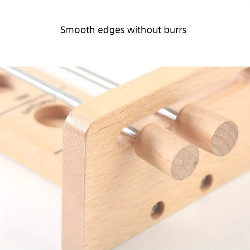 Stickball Game Wooden Space-Themed Portable