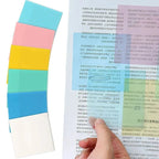 Sticky Notes Transparent No-Residue Adhesive Set of 8