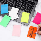 Sticky Notes Transparent No-Residue Adhesive Set of 8