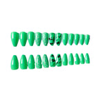 Stiletto Nail Art Set Artistic Green Design Easy Application