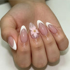 Stiletto Nail Enhancements Floral Embellishments Gelatin & Rolled Strips