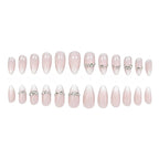Stiletto Nail Enhancements Rhinestone Embellished Set of 24