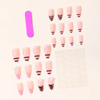 Stiletto Nail Extensions 3D Floral Handcrafted Easy Apply