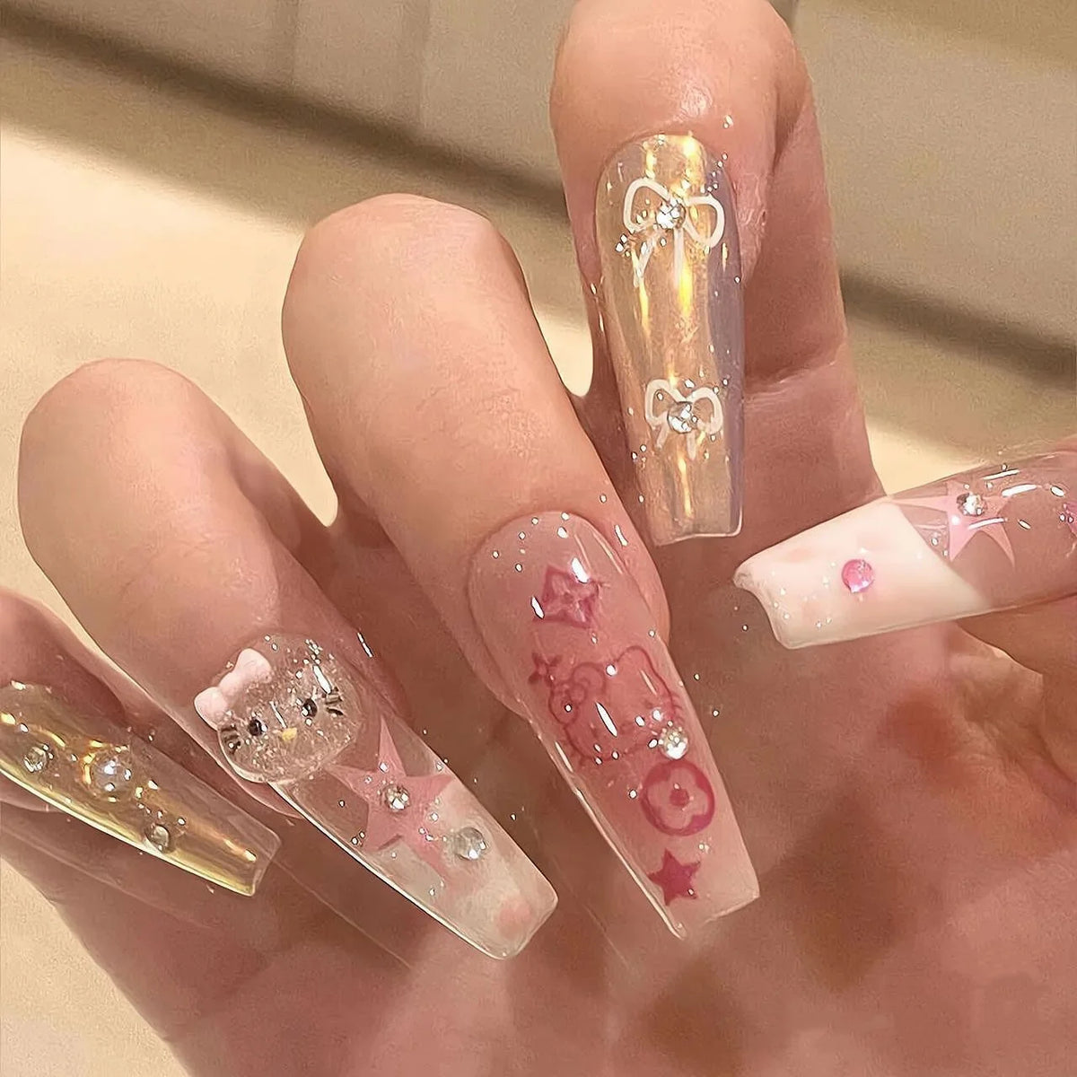 Stiletto Nail Extensions Artistic Designs & Easy Application