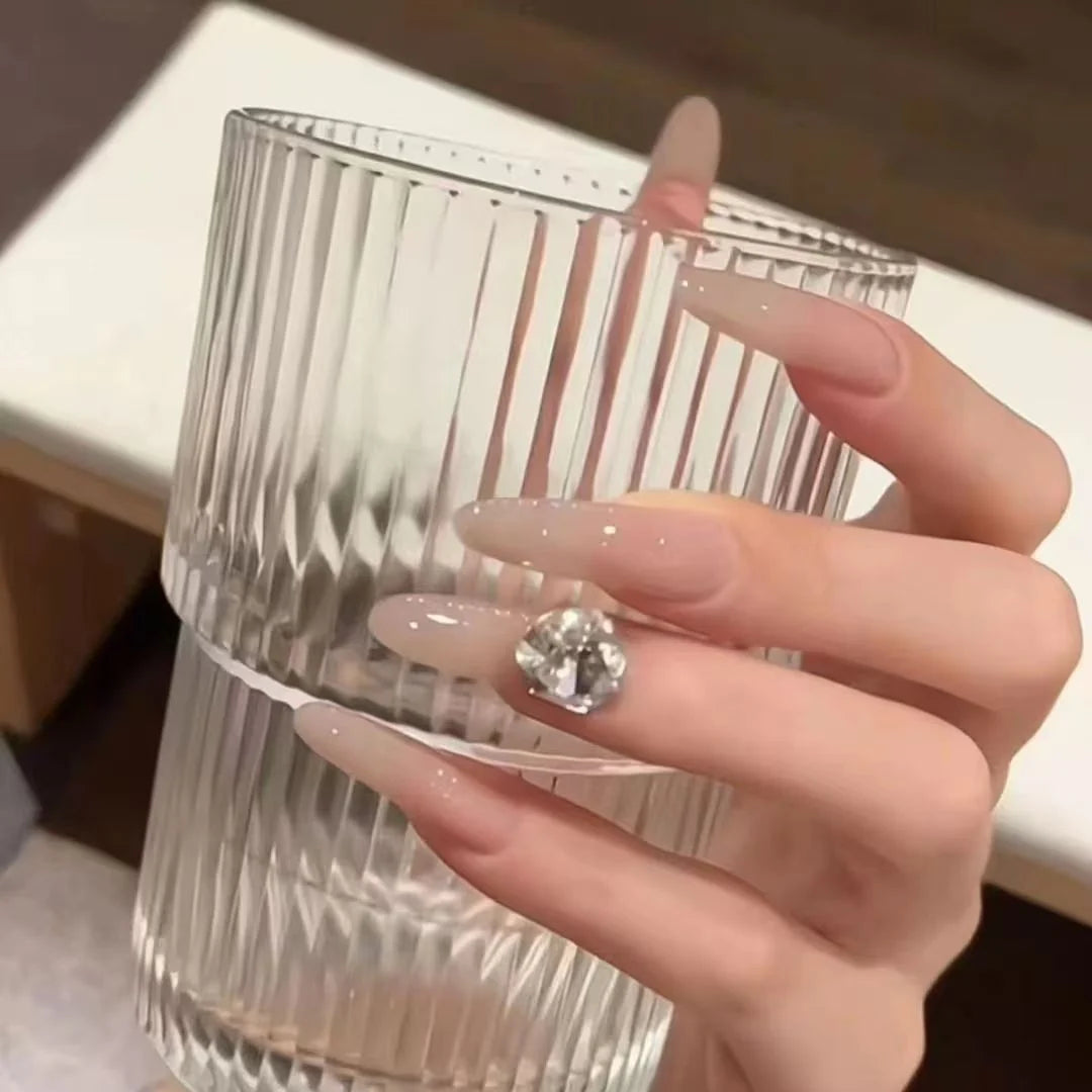Stiletto Nail Extensions Crystal Accent & Easy Application