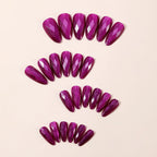 Stiletto Nail Extensions Diamond-Shaped Glitter Finish