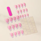 Stiletto Nail Extensions Durable Acrylic Glossy Light Pink