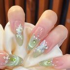 Stiletto Nail Extensions Floral Durable & Easy Application