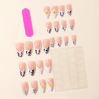 Stiletto Nail Extensions Floral & Gold Easy-Apply