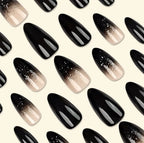 Stiletto Nail Extensions Glitter Ombre Easy At-Home Application