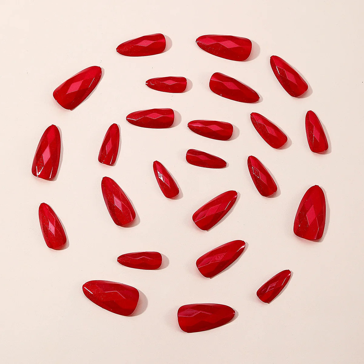 Stiletto Nail Extensions Glossy Chip-Resistant Easy-Apply Kit