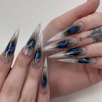 Stiletto Nail Extensions Gradient Ombre Full Cover Easy Application