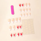 Stiletto Nail Extensions Hand-Painted Floral Acrylic