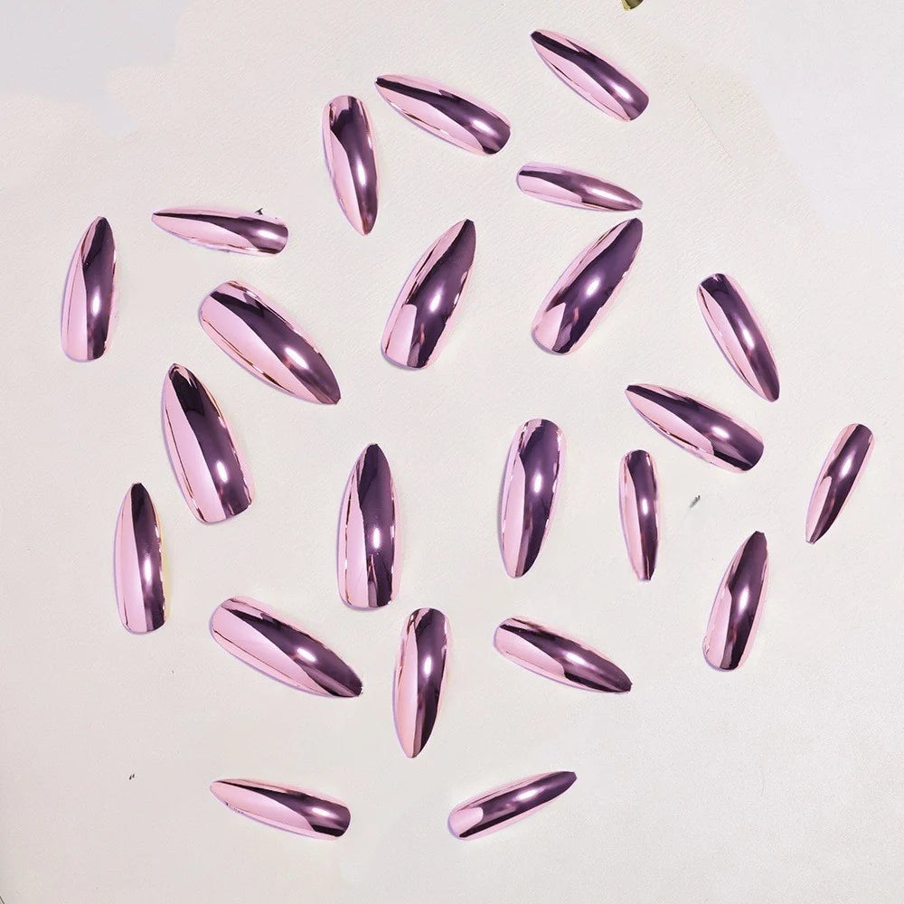 Stiletto Nail Extensions High-Gloss & Chip-Resistant Set of 24