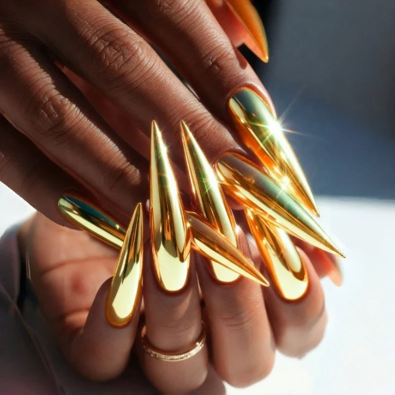 Stiletto Nail Extensions High-Gloss & Chip-Resistant Set of 24