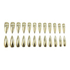 Stiletto Nail Extensions High-Gloss Easy Application Set Of 24