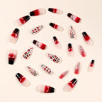 Stiletto Nail Extensions Long Acrylic Floral & Ombre