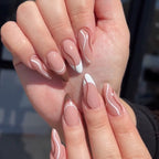 Stiletto Nail Extensions Wave Design Easy Application