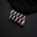 Stiletto Nail Set Marbled Effect Durable & Easy Application