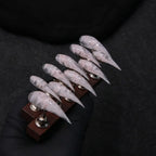 Stiletto Nail Set Marbled Effect Durable & Easy Application