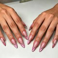 Stiletto Nail Tips Light Blue Set of 24