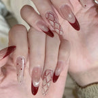 Stiletto Nail Tips Pearlescent Easy-Apply & Long-Lasting