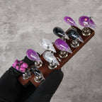 Stiletto Nail Tips Short Claw Artistic Gradient Long Lasting
