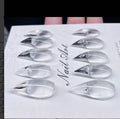 Stiletto Nail Tips Short Claw High Gloss Press On