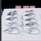 Stiletto Nail Tips Short Claw High Gloss Press On