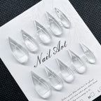 Stiletto Nail Tips Short Claw High Gloss Press On