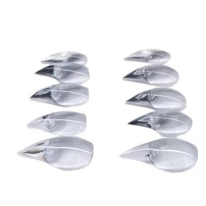 Stiletto Nail Tips Short Claw High Gloss Press On