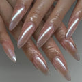 Stiletto Nails Glitter Gradient Self-Adhesive