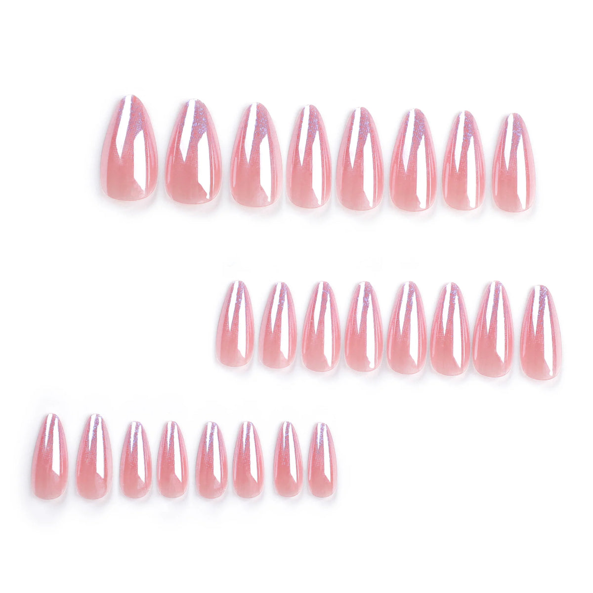 Stiletto Nails Glitter Gradient Self-Adhesive