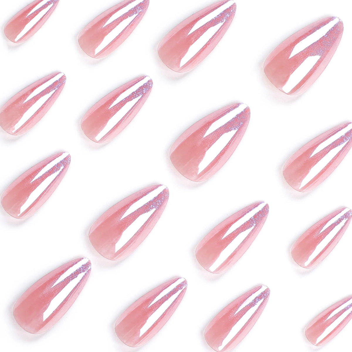 Stiletto Nails Glitter Gradient Self-Adhesive