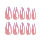 Stiletto Nails Glitter Gradient Self-Adhesive