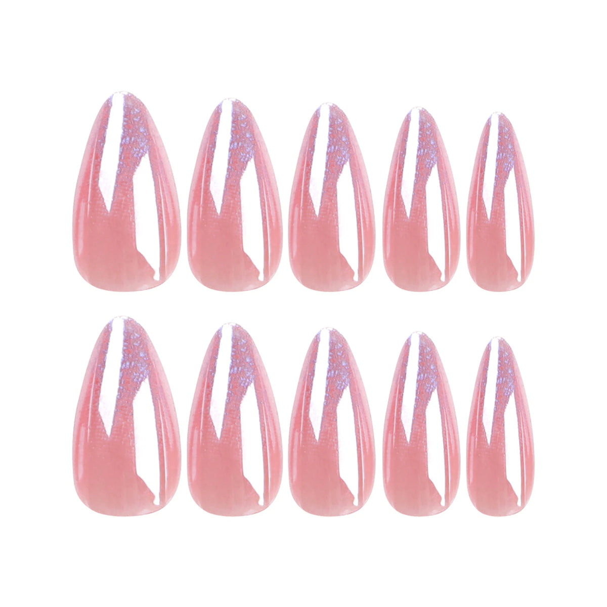 Stiletto Nails Glitter Gradient Self-Adhesive