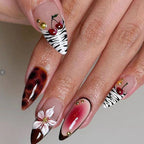 Stiletto Press-On Nails Floral & Abstract Easy Application
