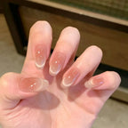 Stiletto Press-On Nails Floral Embellished Adhesive Backing