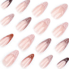 Stiletto Press-On Nails Gradient & Glitter Easy Application