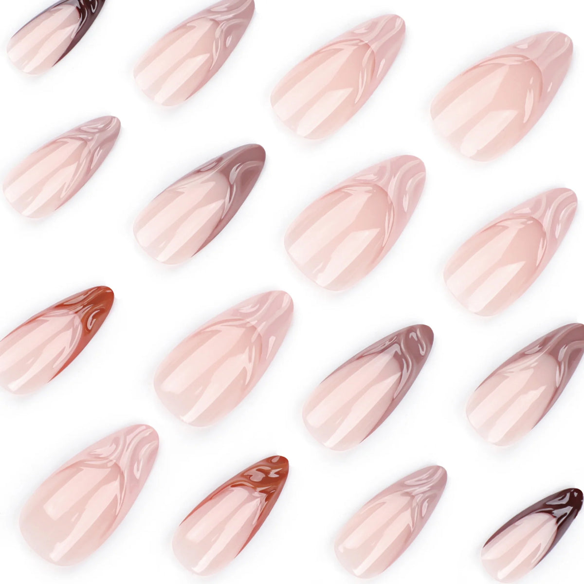 Stiletto Press-On Nails Gradient & Glitter Easy Application