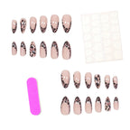 Stiletto Press-On Nails Leopard Print Set of 24