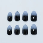Stiletto Press-On Nails Ombre Gradient Black 24-Piece