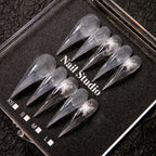 Stiletto Press-On Nails Pre-Applied Adhesive Reusable