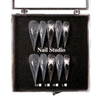 Stiletto Press-On Nails Pre-Applied Adhesive Reusable