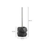 Stone-Look Ceramic Toilet Brush (Removable Handle & Bristles)