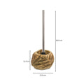 Stone-Look Ceramic Toilet Brush (Removable Handle & Bristles)