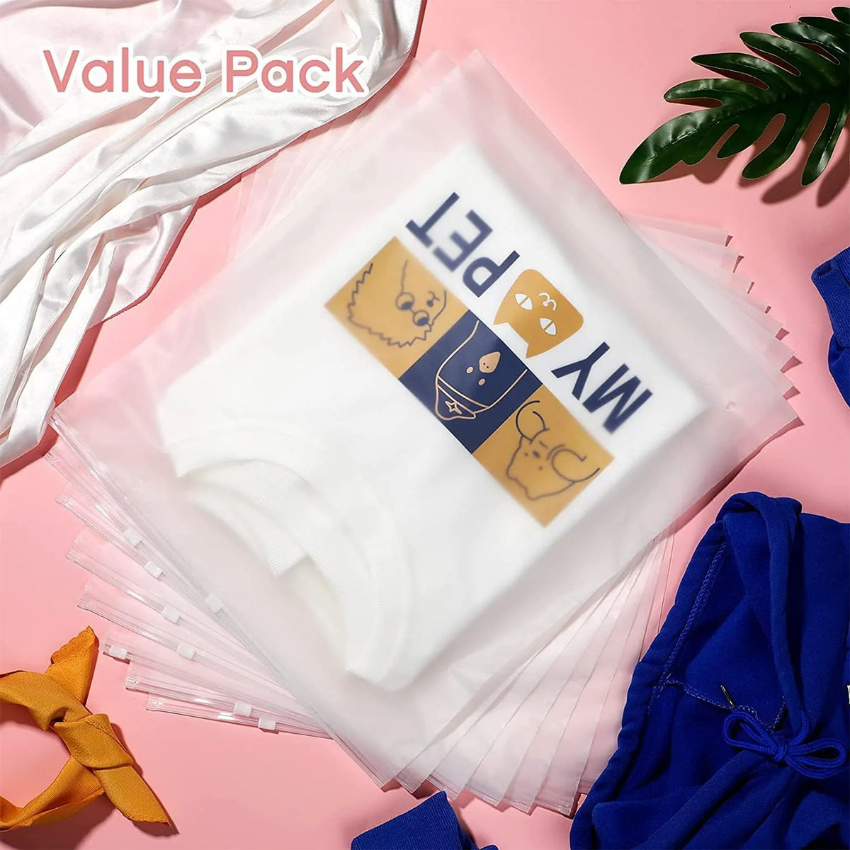 Storage Bags Frosted Slide-Zip Ventilated 20-Pack